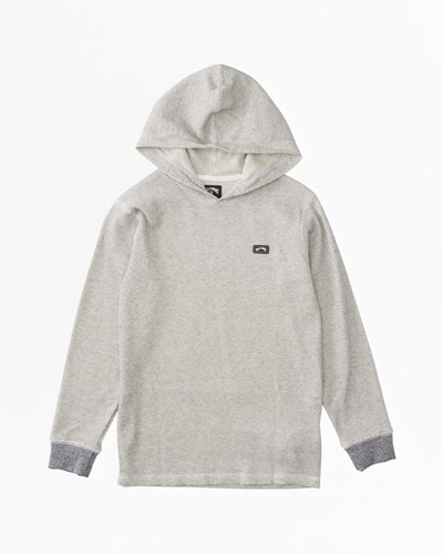 Billabong Keystone Pullover Thermal Hoodie Oatmeal Heather | ZCARNF-985