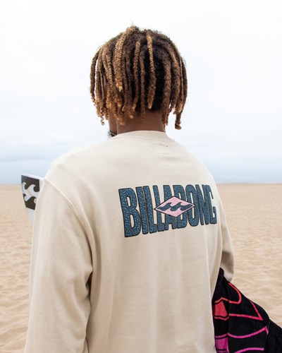 Billabong Krátké Sands Crewneck Sweatshirt Chino | EHMVSO-267