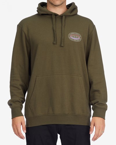 Billabong Krátké Sands Pullover Hoodie Military | SQGYWI-470