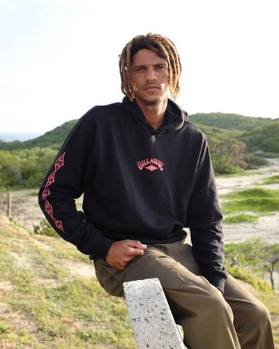 Billabong Krátké Sands Pullover Hoodie Černé | LJEPDF-065