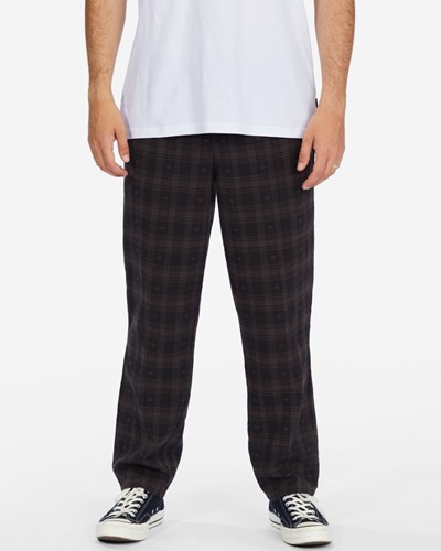 Billabong Larry Jacquard Elastic Beach Pants Raven | DKGYWB-904