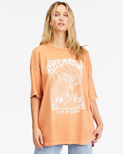 Billabong Let It Shine Boyfriend T-Shirt Ginger | NLJZYC-498