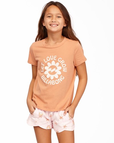 Billabong Let Love Grow T-Shirt Sandstone | KPOQLE-106