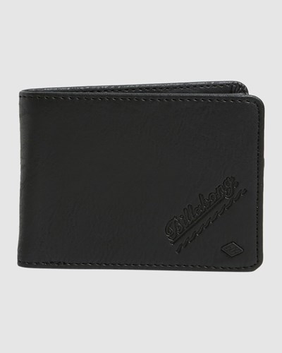 Billabong Line Up Flip Bi-Fold Wallet Černé | SOQIJT-296