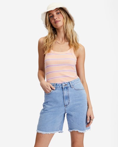 Billabong Long Time Denim Shorts Blankyt | ICDASB-358