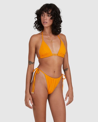 Billabong Love Myself Liv Pantofle Vysoké Triangle Bikiny Top Amber | QVSDKJ-953