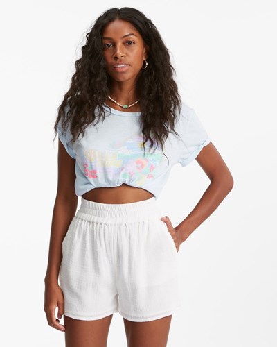 Billabong Love To Lounge Elastic-Pasem Shorts Salt Crystal | SMWGRD-831