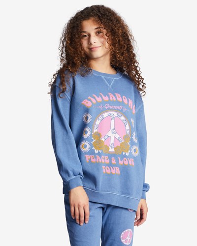 Billabong Making Waves Crewneck Sweatshirt Medium Vintage | WKVRXA-526