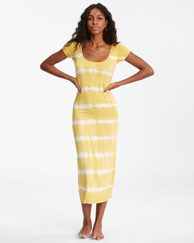 Billabong Mid Day Midi Šaty Sunburst | SDBXRL-083