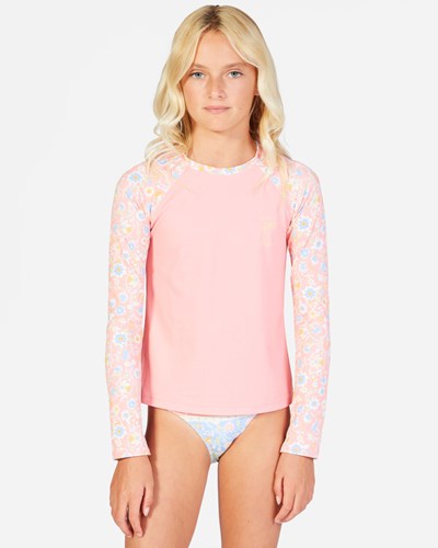 Billabong Mini Mystic Long Sleeve Rashguard Koralove Růžové | XFNOHZ-985