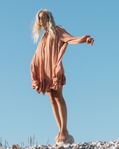 Billabong Morning Coffee Mini Šaty Coconut | AXFHIP-301
