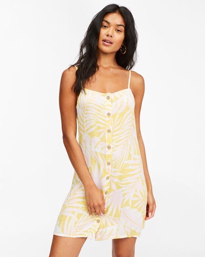 Billabong Morning Light Mini Slip Šaty Sunburst | QBOARU-785