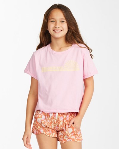 Billabong Morning Sun Beach Street T-Shirt Růžové | SOMBWJ-085