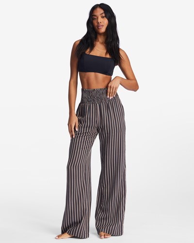 Billabong New Waves 2 Elastic Pasem Pants Černé | ZMAGDN-218
