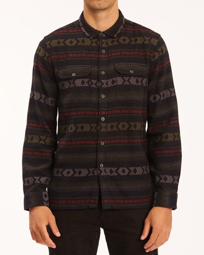 Billabong Offshore Jacquard Flannel Shirt Černé | NEHQCL-560