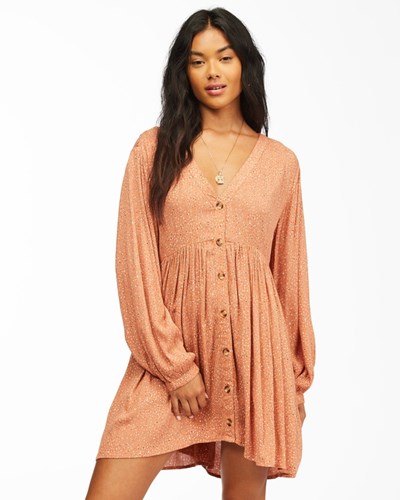 Billabong On The Way Babydoll Šaty Coconut | FLUETS-497