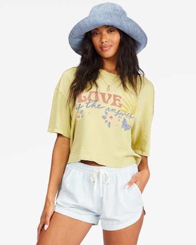Billabong Only Today Grafická T-Shirt Agave | FLYDQH-304