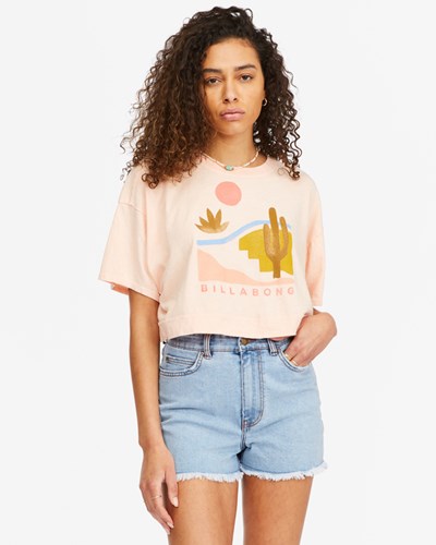 Billabong Only Today Grafická T-Shirt Just Peachy | EJBUFQ-216