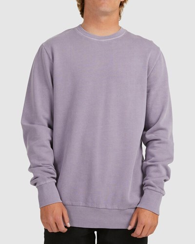 Billabong Overdyed Crewneck Sweatshirt Fialové | YJNHOM-456