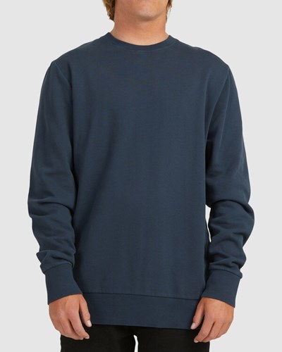 Billabong Overdyed Crewneck Sweatshirt Tmavě Blankyt | FQLONS-894