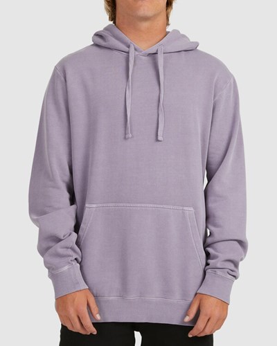 Billabong Overdyed Pop Pullover Hoodie Fialové | VNKREW-397