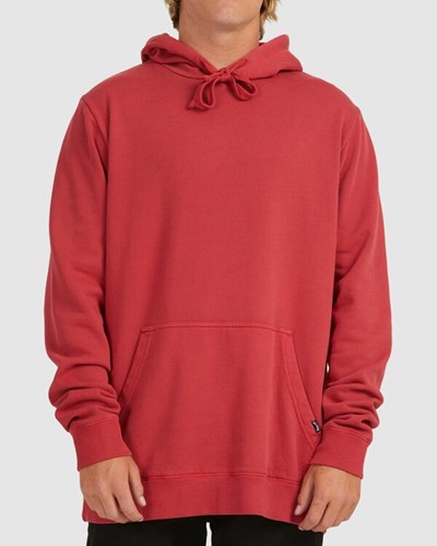 Billabong Overdyed Pop Pullover Hoodie Červené | DAQHWZ-239