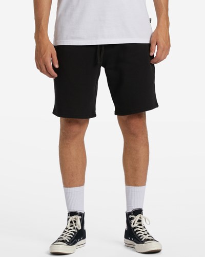 Billabong Overdyed Sweatshorts Černé | JRKQND-419