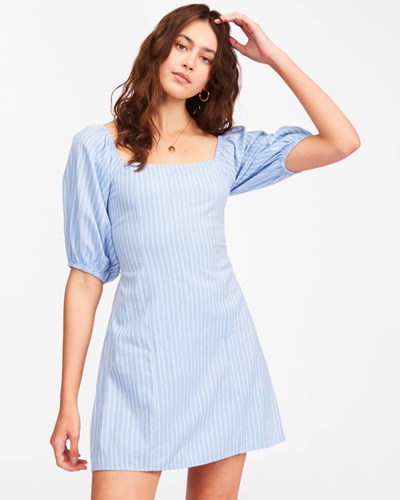 Billabong Paradise Mini Šaty Blankyt | ZQLXEY-108