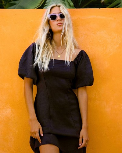 Billabong Paradise Mini Šaty Černé | QXVLWR-946