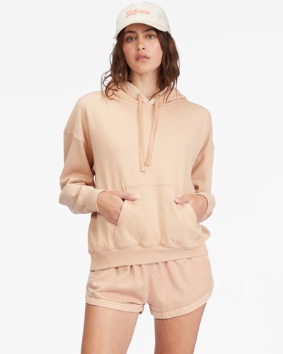 Billabong Perfect Weekend Heavyweight Pullover Hoodie Driftwood | RUXGML-297