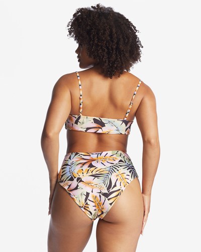 Billabong Postcards From Paradise High Retro Reversible High-Waisted Bikiny Bottoms Multi | DXRICH-723