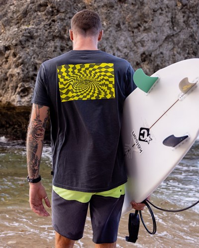 Billabong Providence Wave Washed Krátké Sleeve T-Shirt Černé | VMRUAG-798