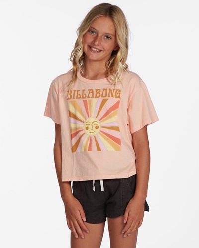 Billabong Radiate Love Beach Street T-Shirt Shes A Peach | NKWQFI-180