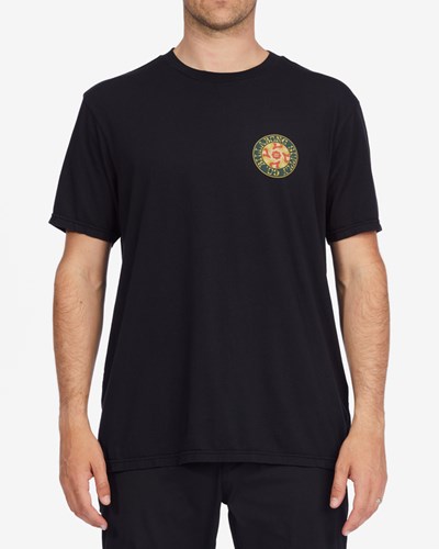 Billabong Radius Wave Washed Krátké Sleeve T-Shirt Černé | HDZUJY-684