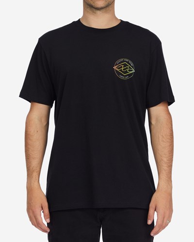 Billabong Rotor Diamond Krátké Sleeve T-Shirt Černé | ANDGOB-341