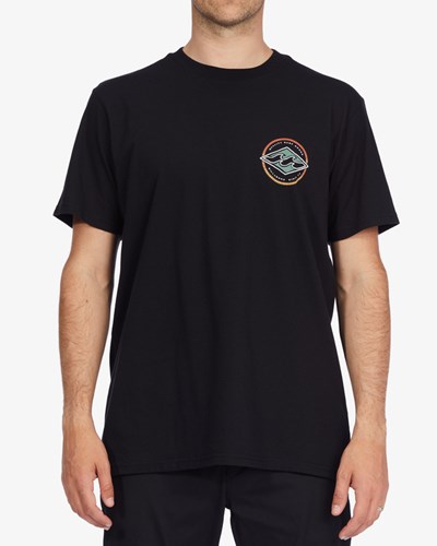 Billabong Rotor Diamond Krátké Sleeve T-Shirt Černé | DASHPB-596