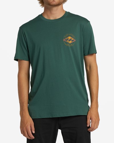 Billabong Rotor Diamond Krátké Sleeve T-Shirt Cypress | QSMBPY-287