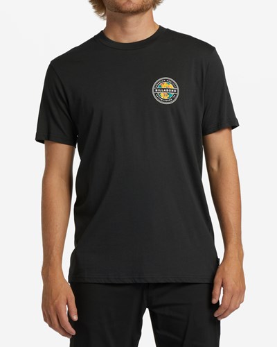 Billabong Rotor Krátké Sleeve T-Shirt Černé | IGDQVH-261