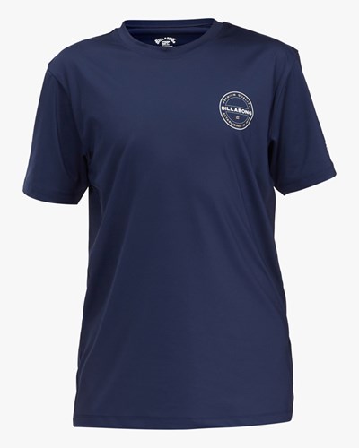 Billabong Rotor Loose Fit Krátké Sleeve Surf Tee Tmavě Blankyt | DWQKOX-809