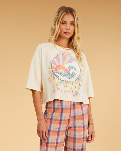 Billabong Salty Blonde Still Salty Boxy T-Shirt Bílé | CYPISE-946