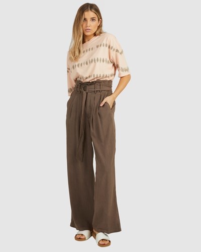 Billabong Sand Wash Rovný-Leg Pants Tobacco | MDXZQG-561