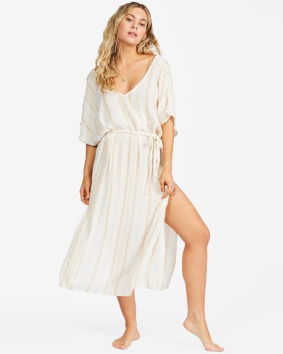 Billabong Sandy Shore Midi Beach Cover-Up White/Multi | HPLJKX-916
