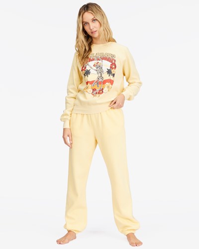 Billabong Saturday Sweatpants Buttermilk | PEWFYN-351