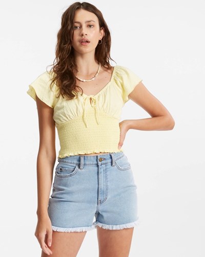 Billabong Secret Spot Knit Top Pina Colada | ILZASY-435