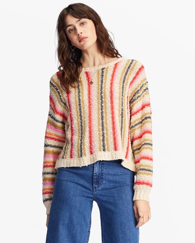 Billabong She's A Trip Crewneck Svetrové Bílé | YBFUOK-518