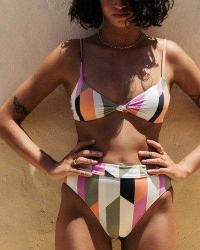 Billabong Slow Roller Rise Bikiny Bottoms Multi | OELHMV-204