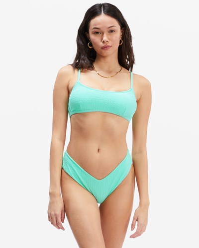 Billabong So Dazed Avery Mini Crop Bikiny Top Spearmint | AEIFQD-061