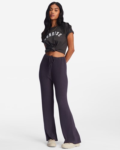 Billabong So Easy Elastic-Pasem Knit Pants Černé | OFVSMK-635