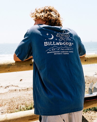 Billabong Social Club Krátké Sleeve T-Shirt Denim | PVZIXW-301