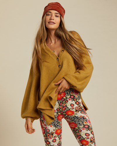 Billabong Sol Chasing Tunic Svetrové Zelene | OVQHBG-147